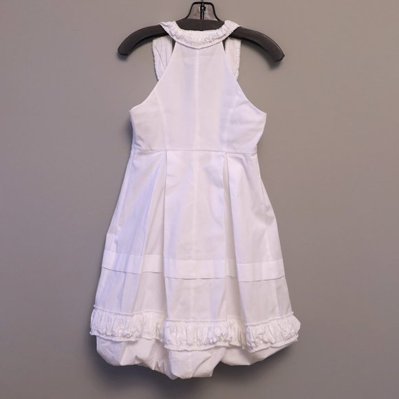 Vera Wang Lavender Label White Bubble Bottom Empire Dress - Picture 5 of 13